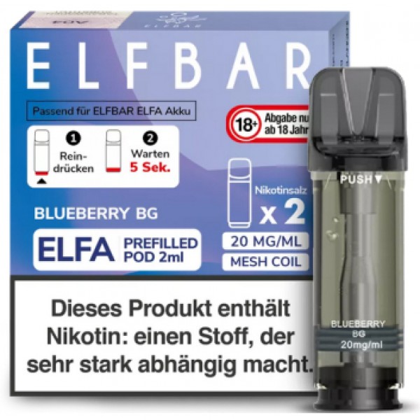Elfbar ELFA Prefilled Pods -Blueberry BG- 20mg (2 St.)